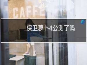 保卫萝卜4公测了吗