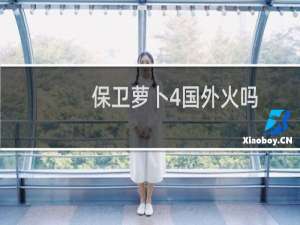 保卫萝卜4国外火吗
