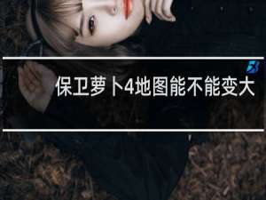 保卫萝卜4地图能不能变大