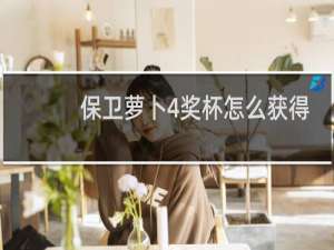 保卫萝卜4奖杯怎么获得