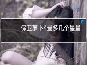 保卫萝卜4最多几个星星