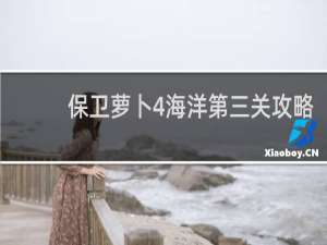 保卫萝卜4海洋第三关攻略
