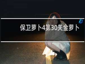 保卫萝卜4第30关金萝卜