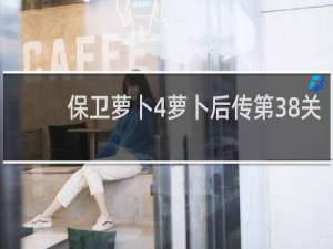 保卫萝卜4萝卜后传第38关