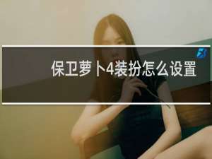 保卫萝卜4装扮怎么设置