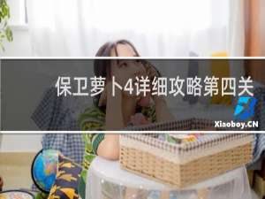 保卫萝卜4详细攻略第四关