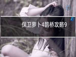 保卫萝卜4鹊桥攻略9