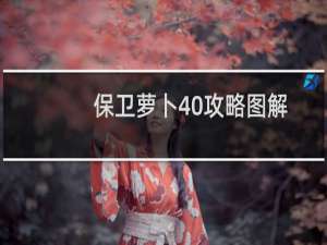 保卫萝卜40攻略图解
