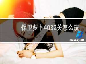 保卫萝卜4032关怎么玩