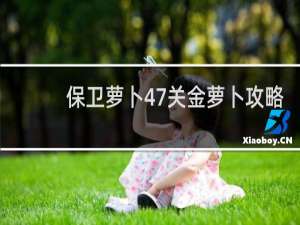 保卫萝卜47关金萝卜攻略