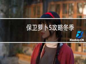 保卫萝卜5攻略冬季