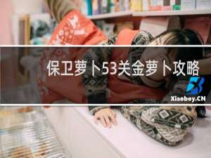 保卫萝卜53关金萝卜攻略