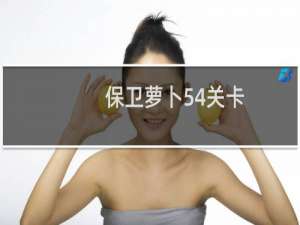 保卫萝卜54关卡