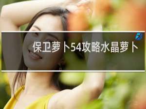 保卫萝卜54攻略水晶萝卜