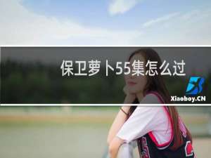 保卫萝卜55集怎么过
