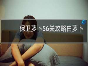 保卫萝卜56关攻略白萝卜