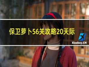 保卫萝卜56关攻略 天际