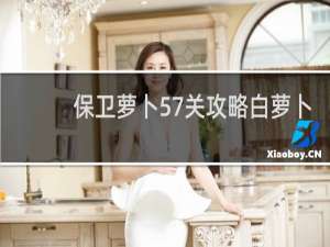 保卫萝卜57关攻略白萝卜