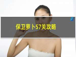 保卫萝卜57关攻略