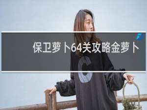 保卫萝卜64关攻略金萝卜