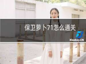 保卫萝卜71怎么通关