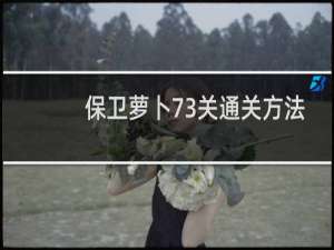 保卫萝卜73关通关方法