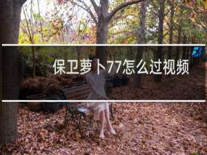 保卫萝卜77怎么过视频