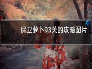 保卫萝卜93关的攻略图片