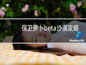 保卫萝卜beta沙漠攻略
