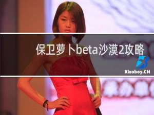 保卫萝卜beta沙漠2攻略