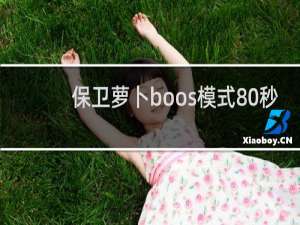 保卫萝卜boos模式80秒