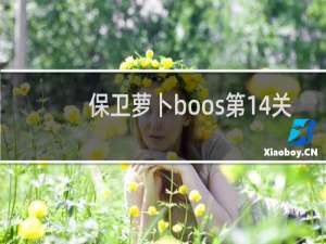 保卫萝卜boos第14关