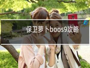 保卫萝卜boos9攻略