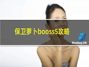 保卫萝卜booss5攻略