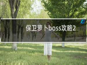 保卫萝卜boss攻略2
