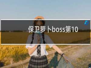 保卫萝卜boss第10