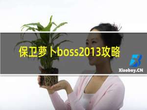 保卫萝卜boss 13攻略