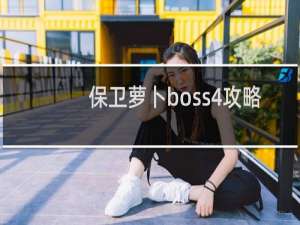 保卫萝卜boss4攻略