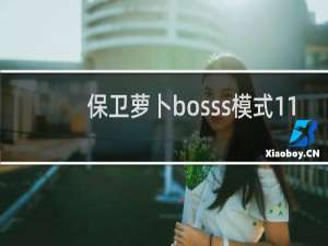 保卫萝卜bosss模式11