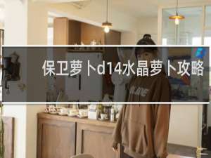 保卫萝卜d14水晶萝卜攻略