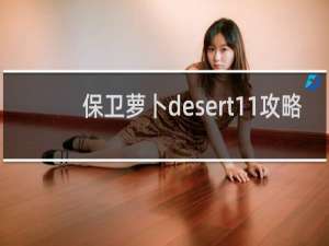 保卫萝卜desert11攻略