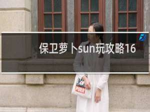 保卫萝卜sun玩攻略16