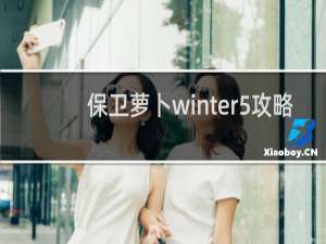 保卫萝卜winter5攻略