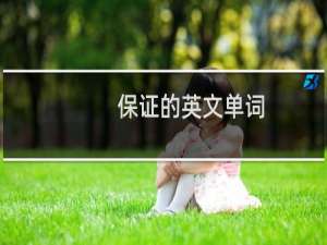 保证的英文单词