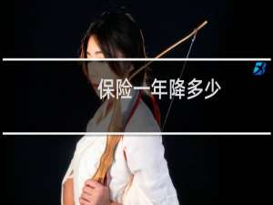 保险一年降多少