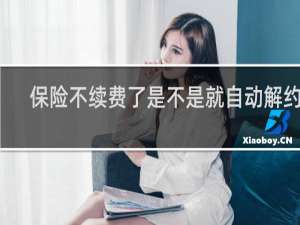 保险不续费了是不是就自动解约了