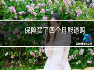保险买了四个月能退吗