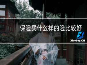 保险买什么样的险比较好