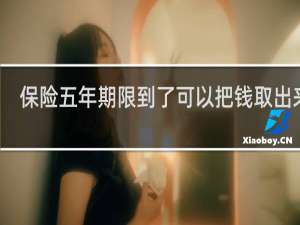 保险五年期限到了可以把钱取出来吗