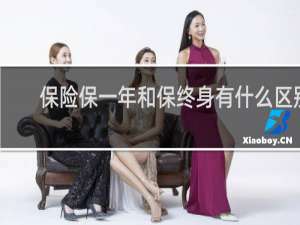 保险保一年和保终身有什么区别